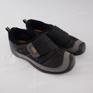 Keen Black & Gray Howser Wrap Slip On Shoes Big kids size 7 cozy waterproof